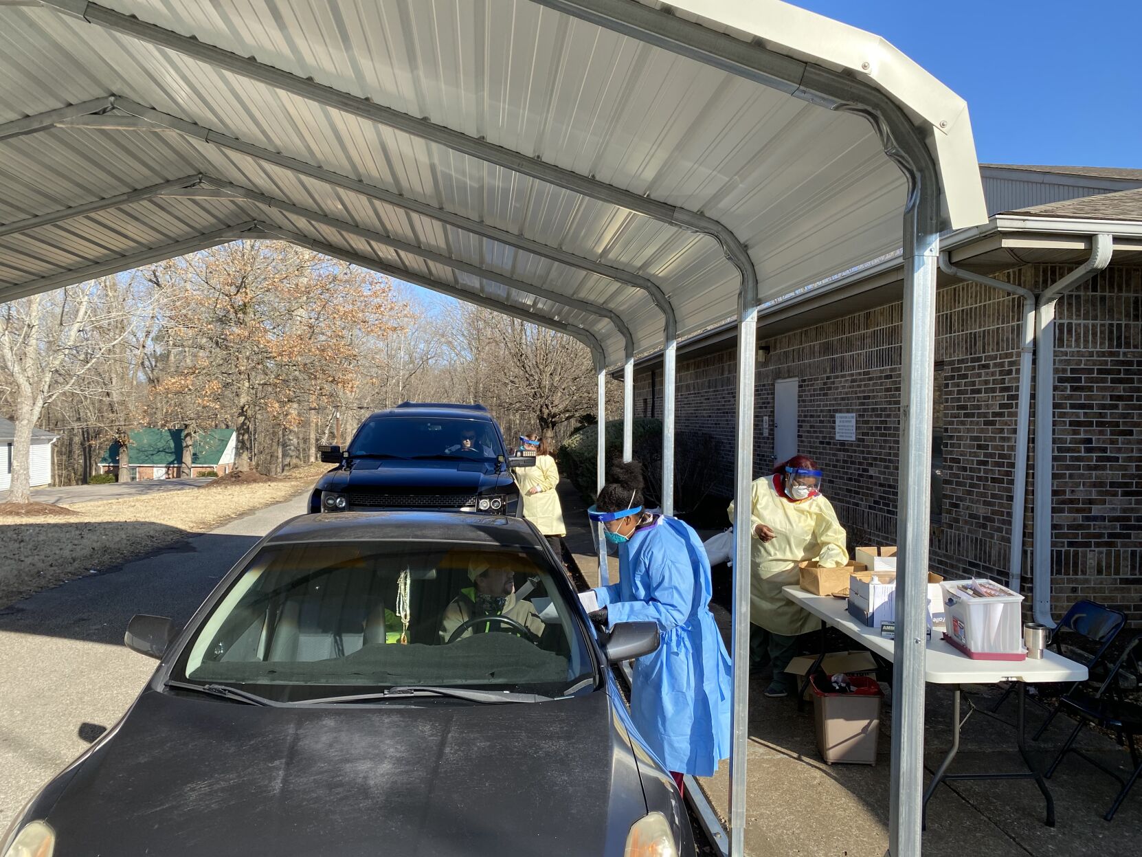 Testing for COVID-19 at health department